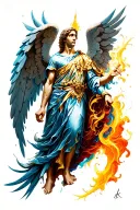 st Michael archangel tattoo design idea