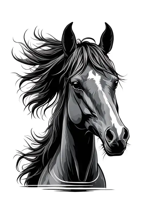 horse, tooling, western style tattoos tattoo design idea