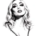 Lady Gaga tattoo design idea