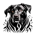 Labrador tattoo design idea
