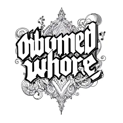 "Bbc owned whore" Bbc owned  tattoo design idea
