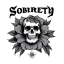 Sobriety tattoo design idea