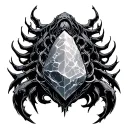 uroboros with a philosophical stone surrounded tattoo design idea