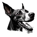 whippet dog face tattoo tattoo design idea