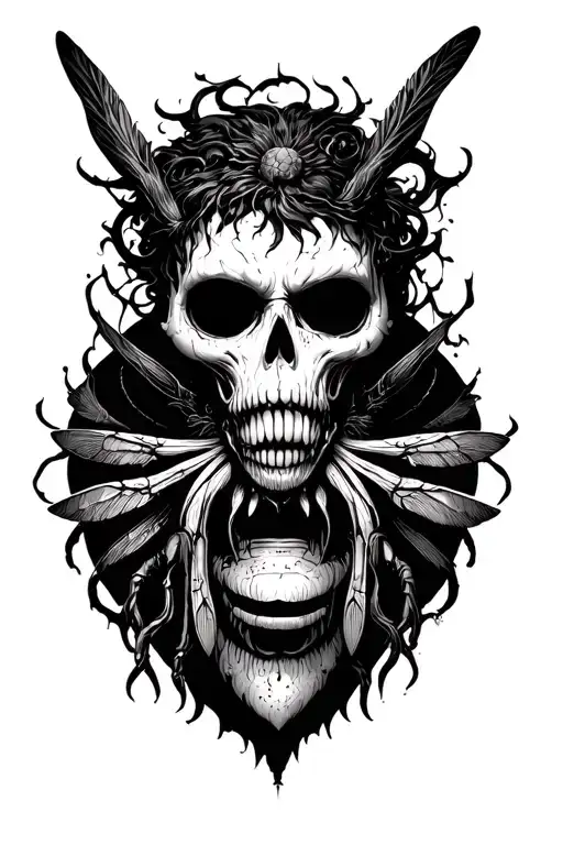 Beelzebub tattoo design idea