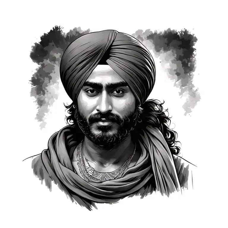 Bikramjeet Singh sudesh rani bro sanju tattoo design idea