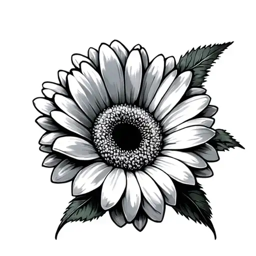 Gerbera tattoo design idea