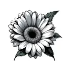 Gerbera tattoo design idea
