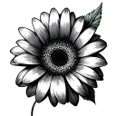 Gerbera tattoo design idea