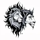 Leo Capricorn and virgo tattoo design idea