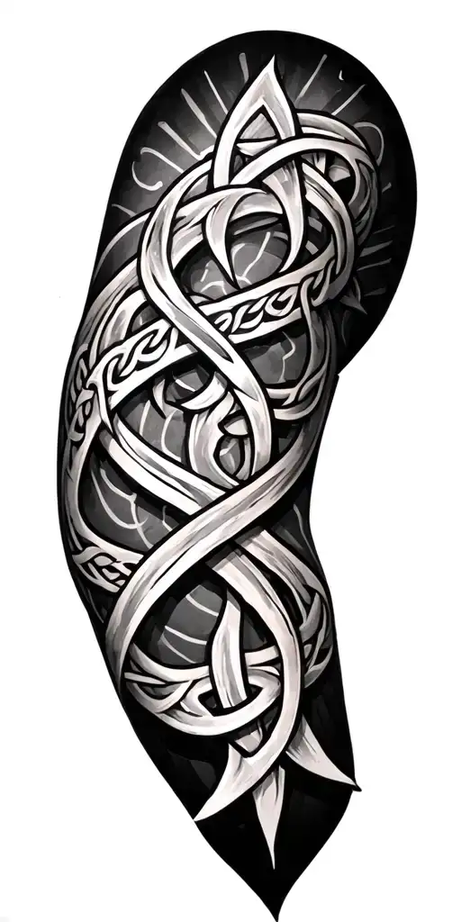 Irish Celtic sleeve tattoo tattoo design idea