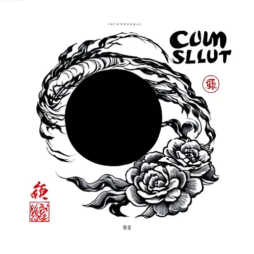 "Cum Slut" tattoo design idea
