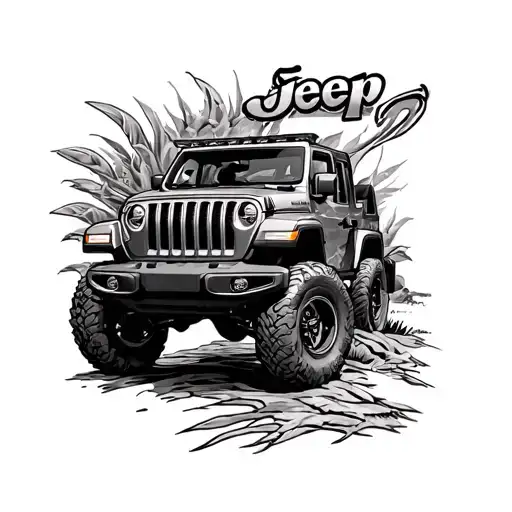 JEEP album cover art tattoo design idea