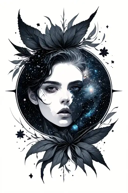 euphoira by jungkook instramental portion galaxy vibes minimal tattoo design idea