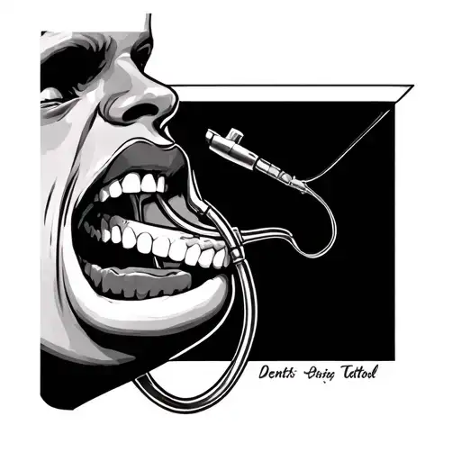 dentist themed tattoo tattoo design idea