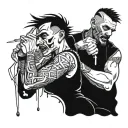 crazy guys 22 tattoo design idea