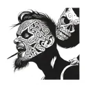 crazy guys 22 tattoo design idea