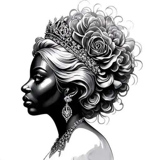 Black Queen tattoo design idea