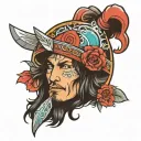 Johnny Silverhand tattoo design idea