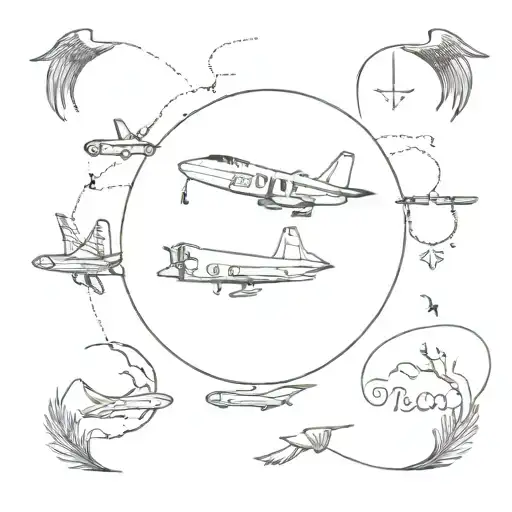 Boxing, aircraft, family tree, Megan, Laila, Amelia Conan, orlaith tattoo design idea