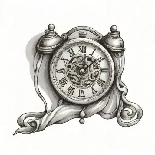 the number 17 on a digital clock  tattoo design idea
