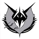 Combine the code Code Geass symbol with the nightwing symbol tattoo design idea