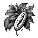 Bean tattoo design idea