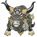 taurus tattoo design idea