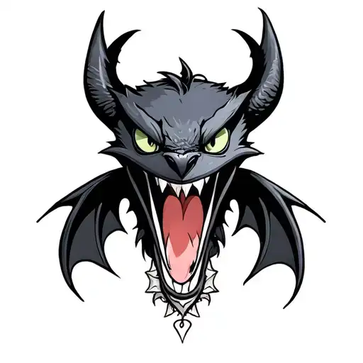 toothless american trad tattoo tattoo design idea