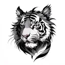tigers dragons anime inspired tattoo tattoo design idea