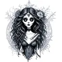 The corpse bride tattoo design idea