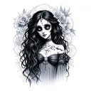 The corpse bride tattoo design idea