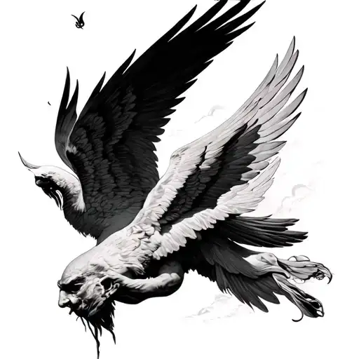 the lament of icarus tattoo design idea