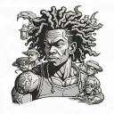 Boondocks tattoo design idea