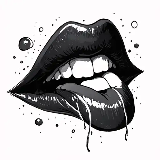image symbolic of "tongue is twisted with words unspoken and thoughts unclear" tattoo design idea