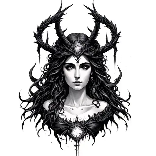 Hecate Goddess tattoo design idea