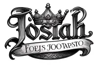 "Josiah" Kings Crown tattoo design idea