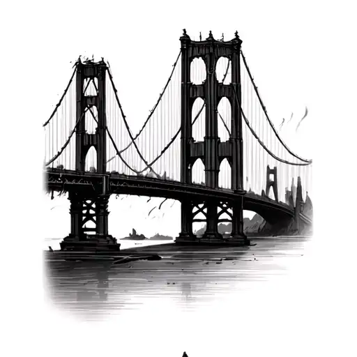 "bridges burnt light the path " burning bridge  tattoo design idea