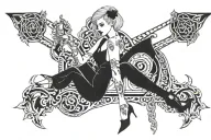 QOS, BBC SLUT tattoo design idea