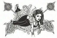 QOS, BBC SLUT tattoo design idea