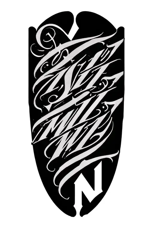 "V-VI-MMIV" 1991 Roman Numerals going horizontal tattoo design idea