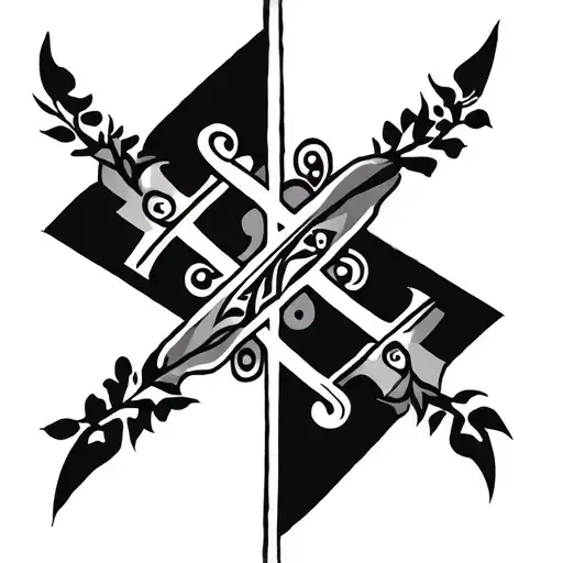 Ethiopian orthodox cross design tattoo design idea