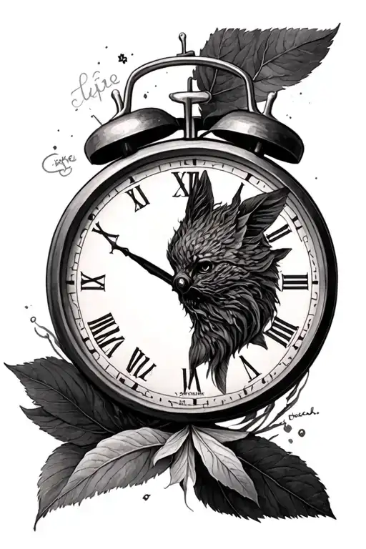 Time is infinite, but life expired. Find yourself before it's too late. tattoo design idea