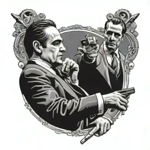 The Godfather and Scarface tattoo design idea