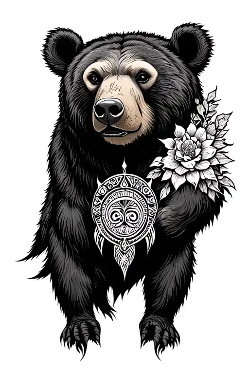 Brother Bear totem tattoo design idea