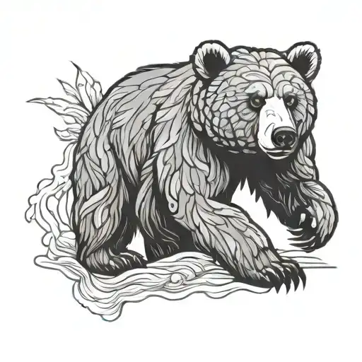 don't poke the bear tattoo design idea