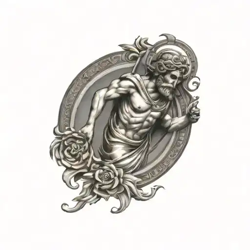 Saint Christopher tattoo design idea