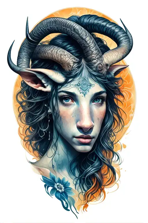 Capricorn man, taurus woman, Aries girl, Taurus boy and Aquarius girl tattoo design idea
