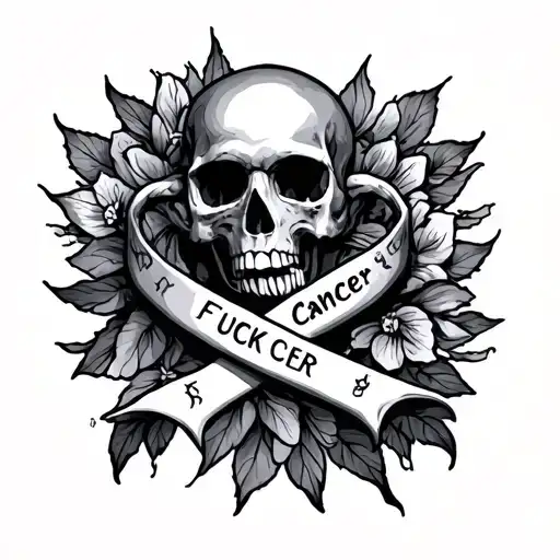 Fuck Cancer tattoo design idea