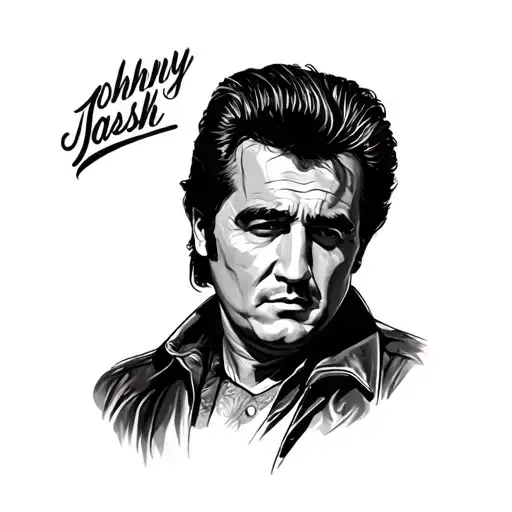 Johnny Cash tattoo design idea
